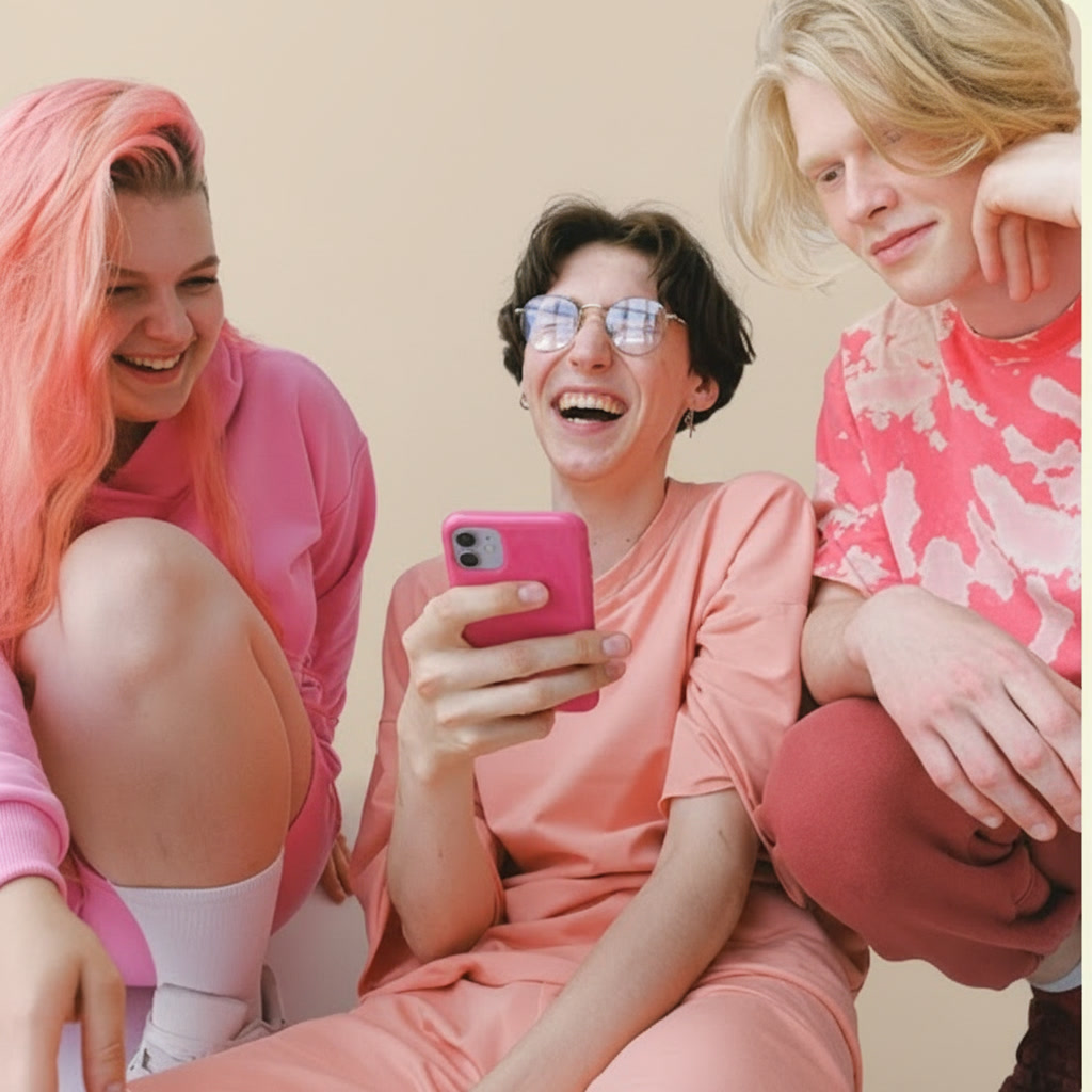 drei Frauen schauen sich die Dressplaner Fulda App an 